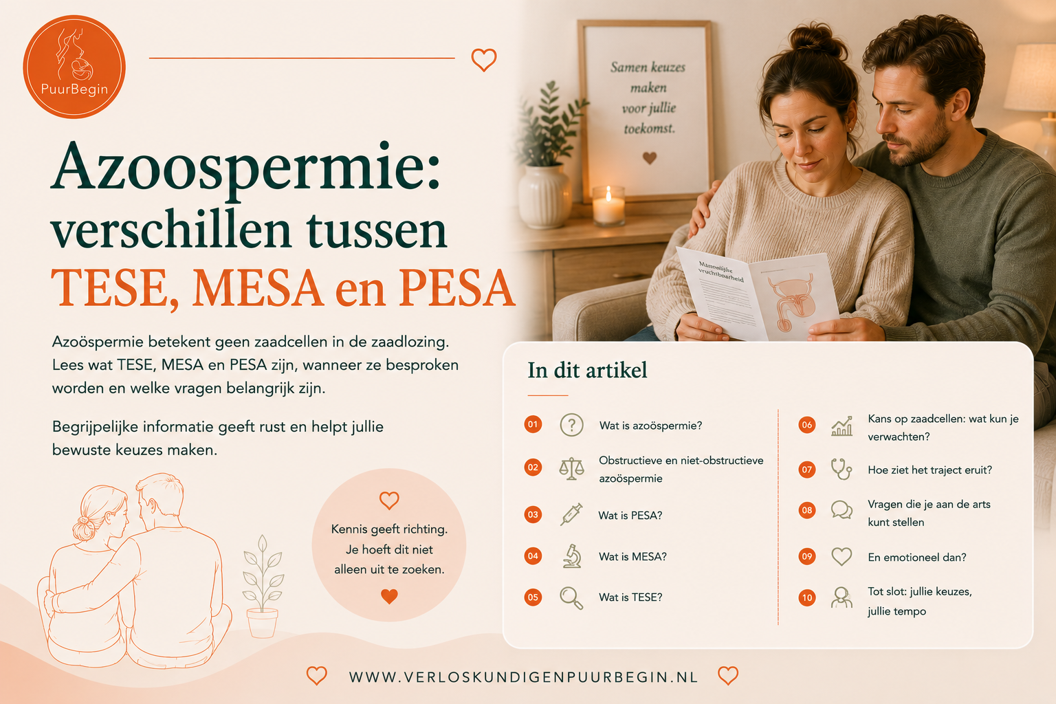 Azoospermie: verschillen tussen TESE, MESA en PESA