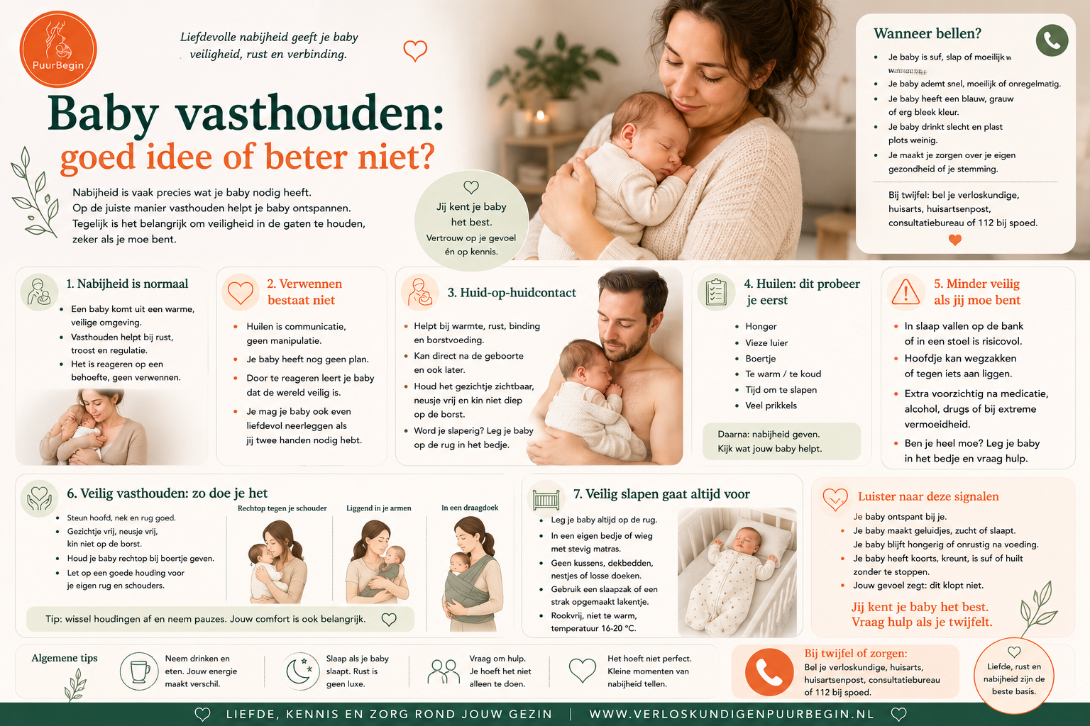 Baby vasthouden: goed idee of beter niet?