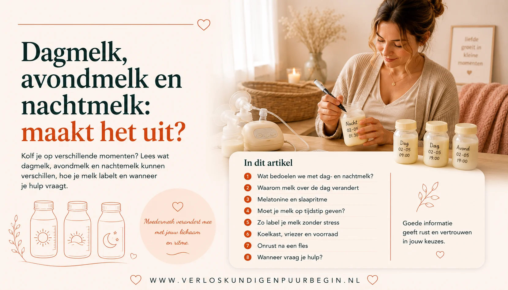 Dagmelk, avondmelk en nachtmelk: maakt het uit?