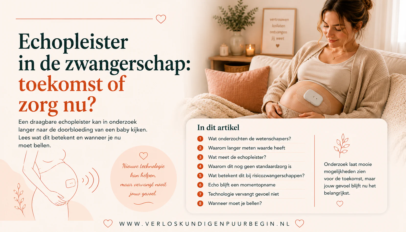 Echopleister in de zwangerschap: toekomst of zorg nu?