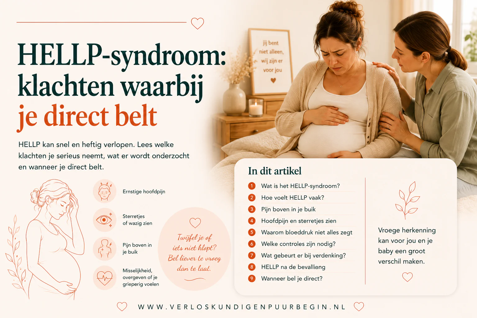 HELLP-syndroom: klachten waarbij je direct belt