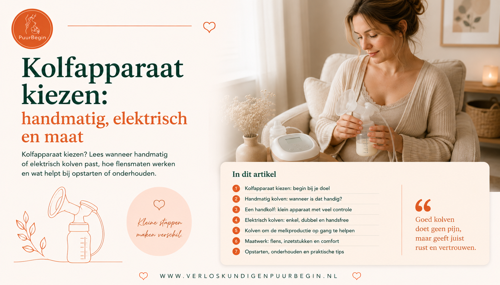 Kolfapparaat kiezen: handmatig, elektrisch en maat