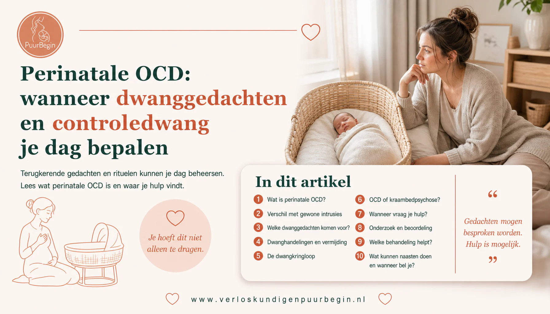 Perinatale OCD: wanneer dwanggedachten en controledwang je dag bepalen