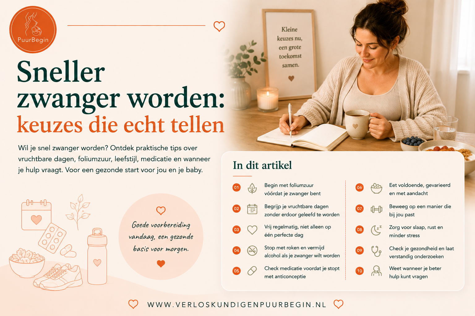 Sneller zwanger worden: keuzes die echt tellen