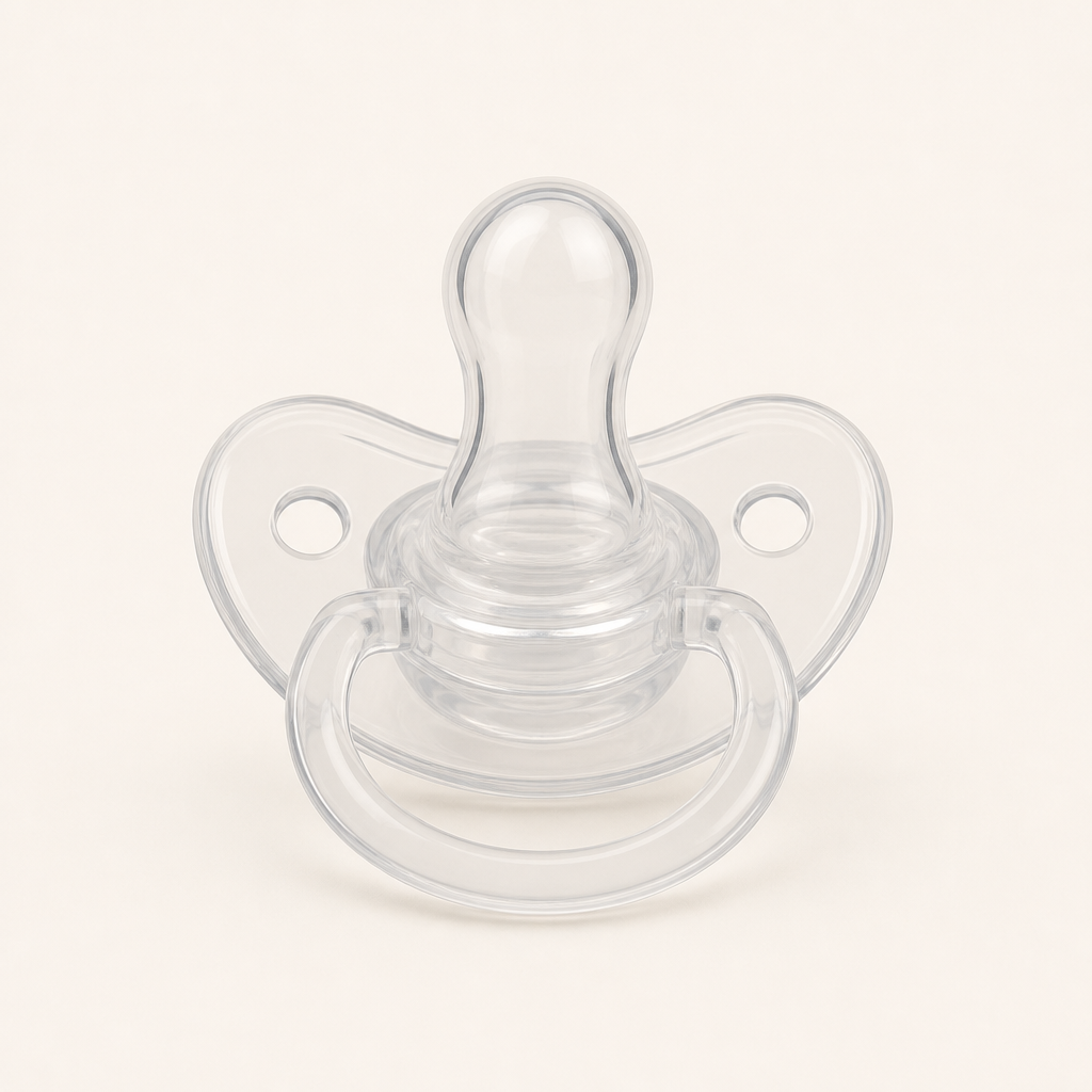 Transparante siliconen fopspeen voor baby's