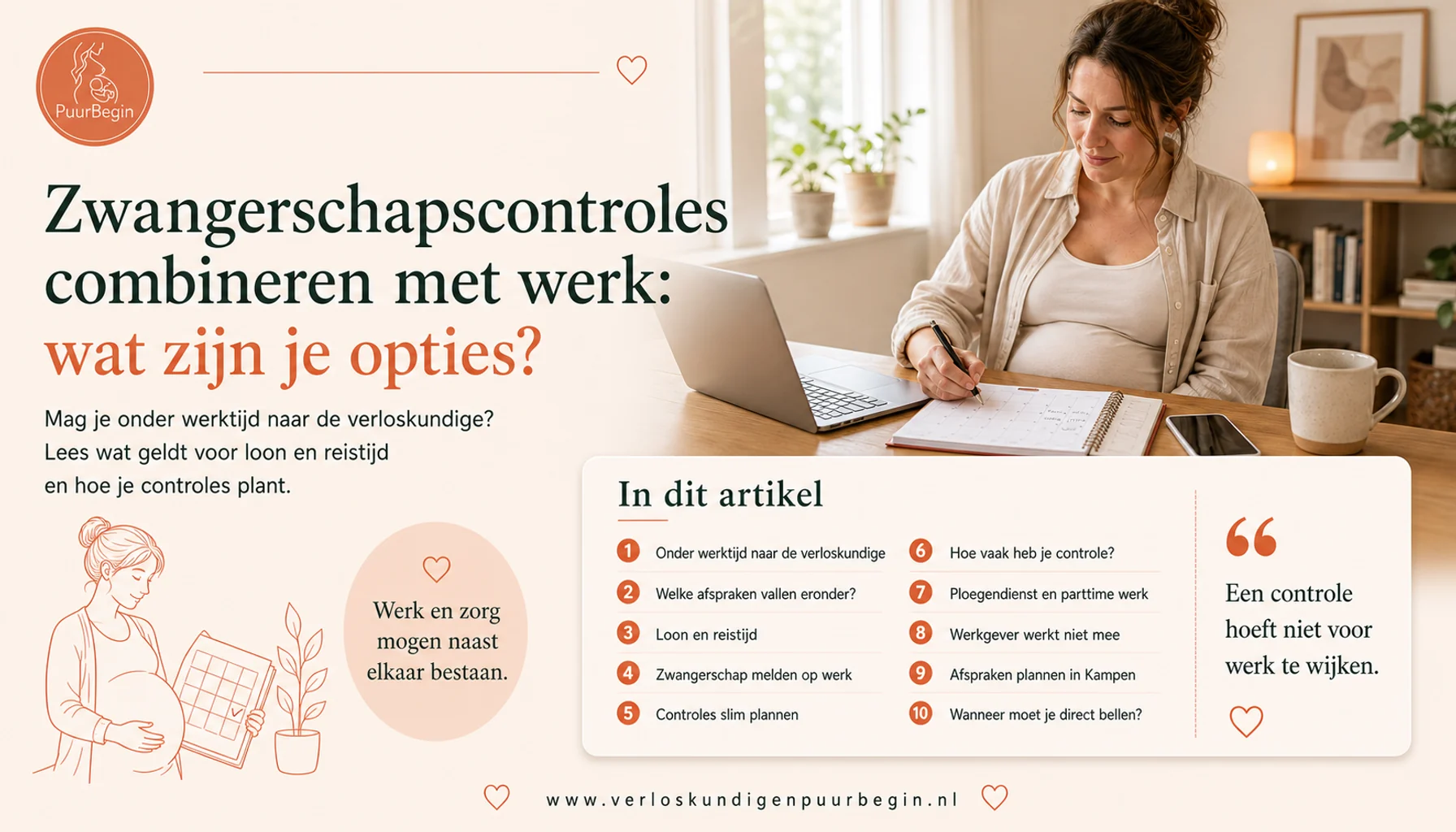 Zwangerschapscontroles combineren met werk: wat zijn je opties?