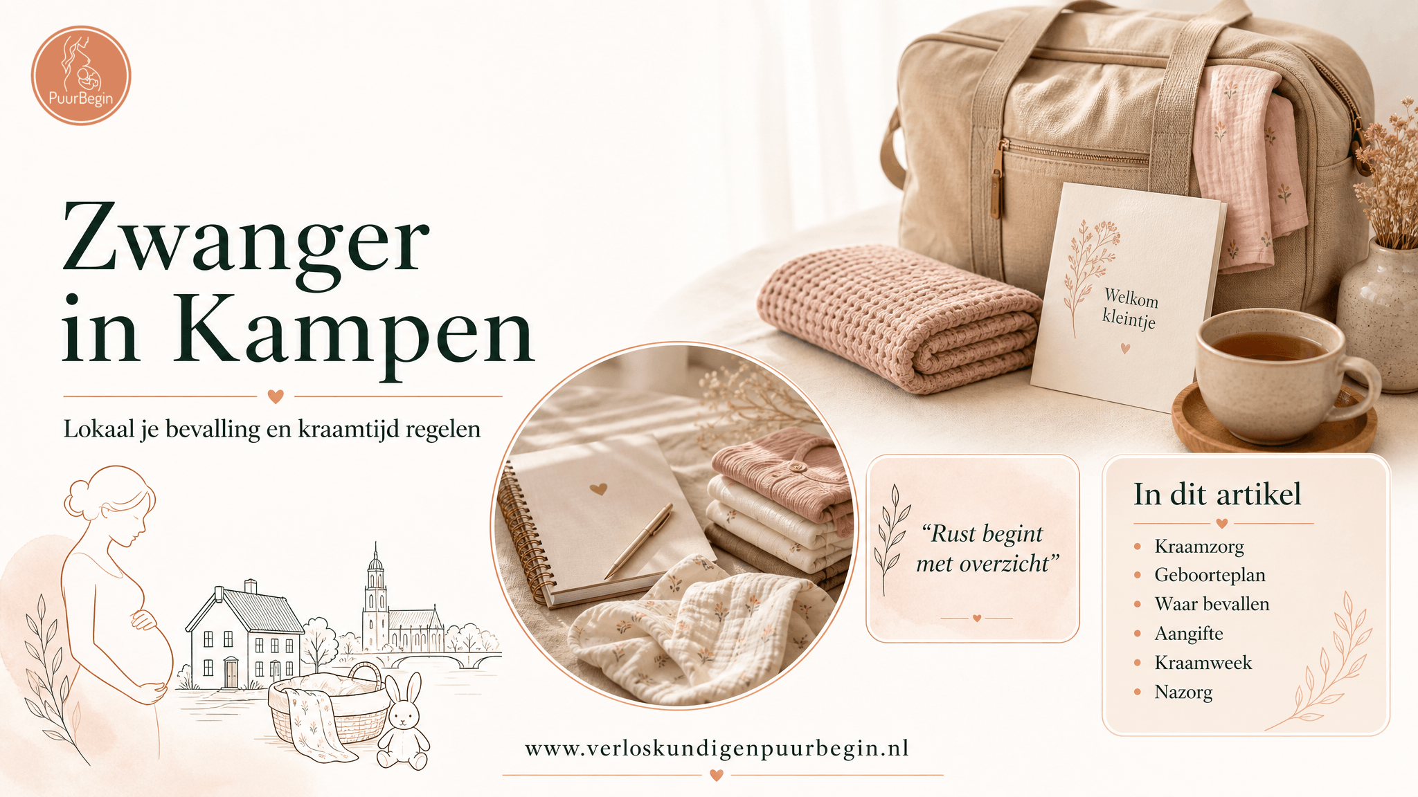 Zwanger in Kampen: wat regel je lokaal voor je bevalling en kraamtijd