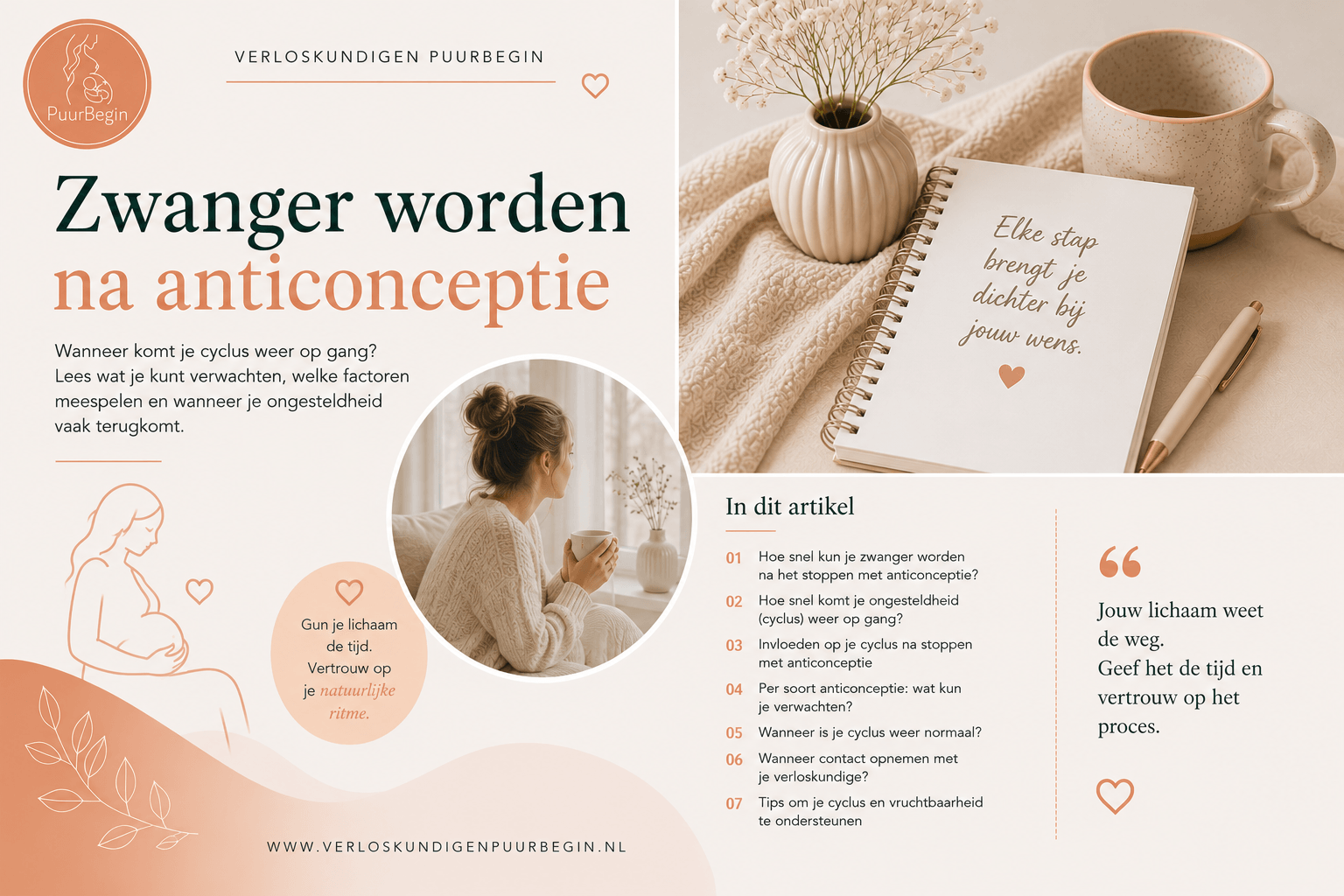 Zwanger worden na anticonceptie: wanneer komt je cyclus weer op gang?